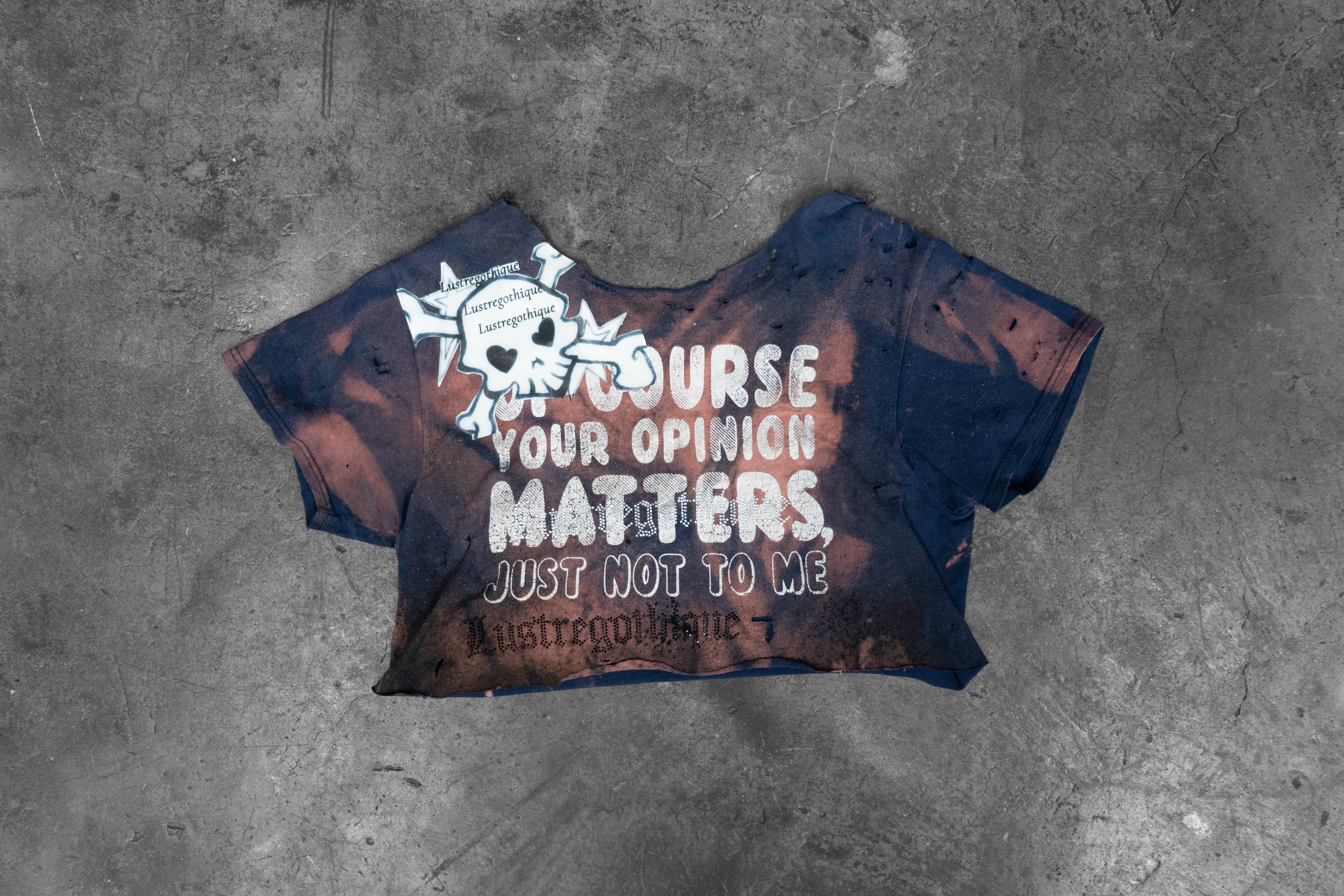 LUSTREGOTHIQUE — NAVY OPINION CROP (1/1)
