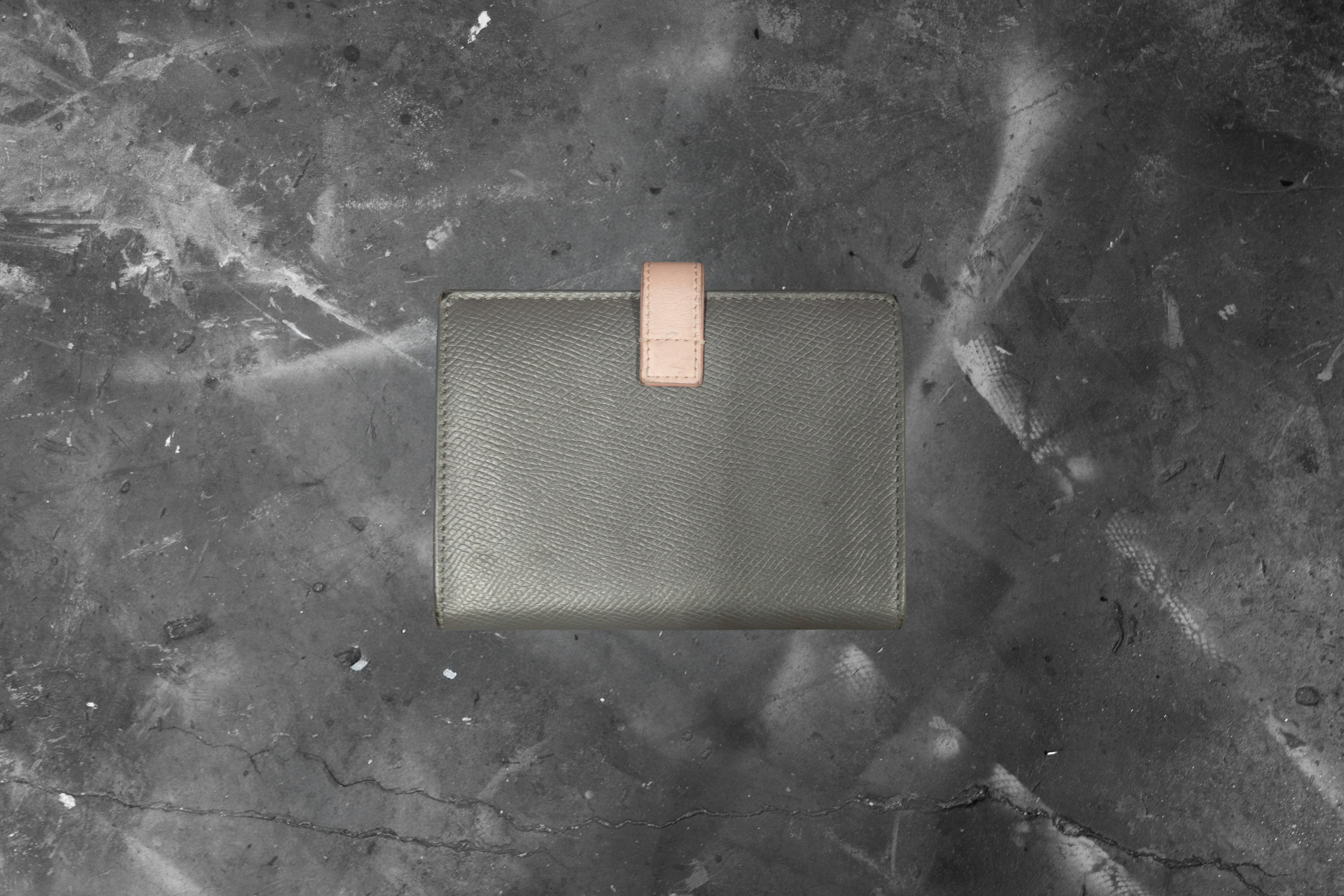 CELINE — TWO TONE LEATHER WALLET