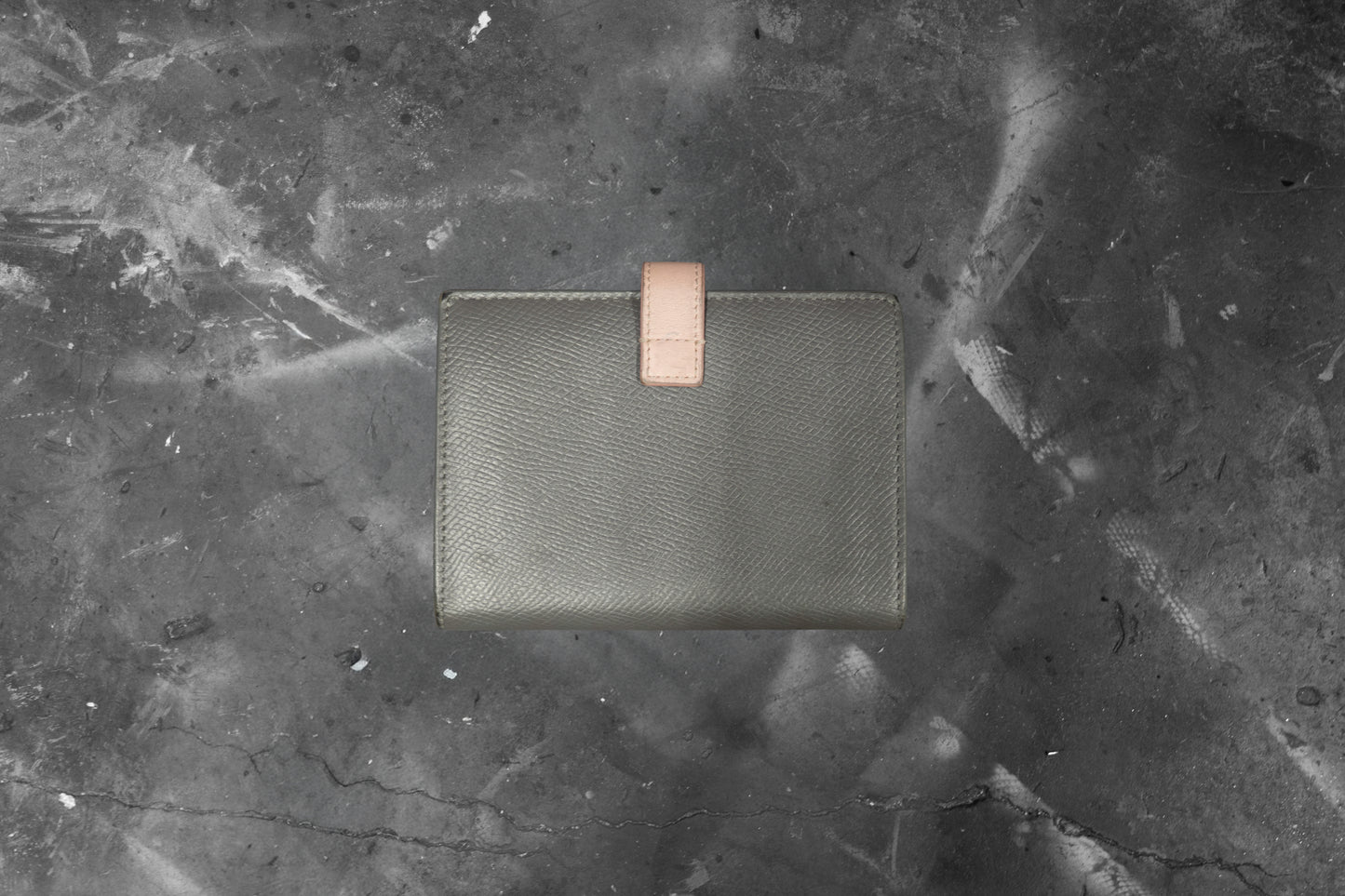 CELINE — TWO TONE LEATHER WALLET