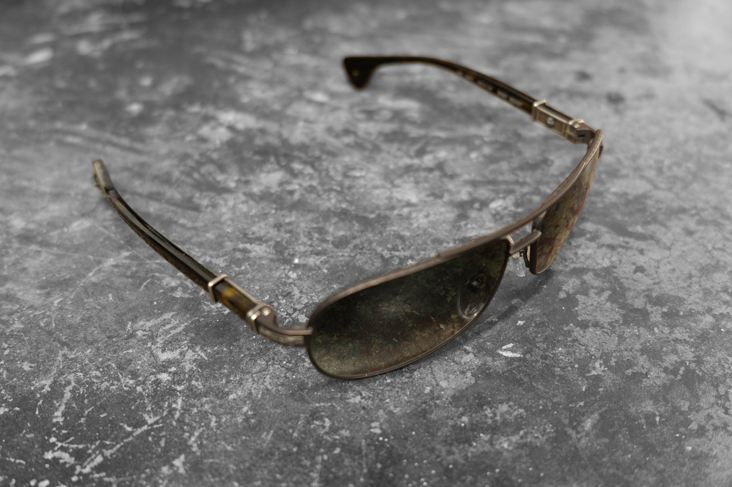CHROME HEARTS — METAL AVIATOR SUNGLASSES
