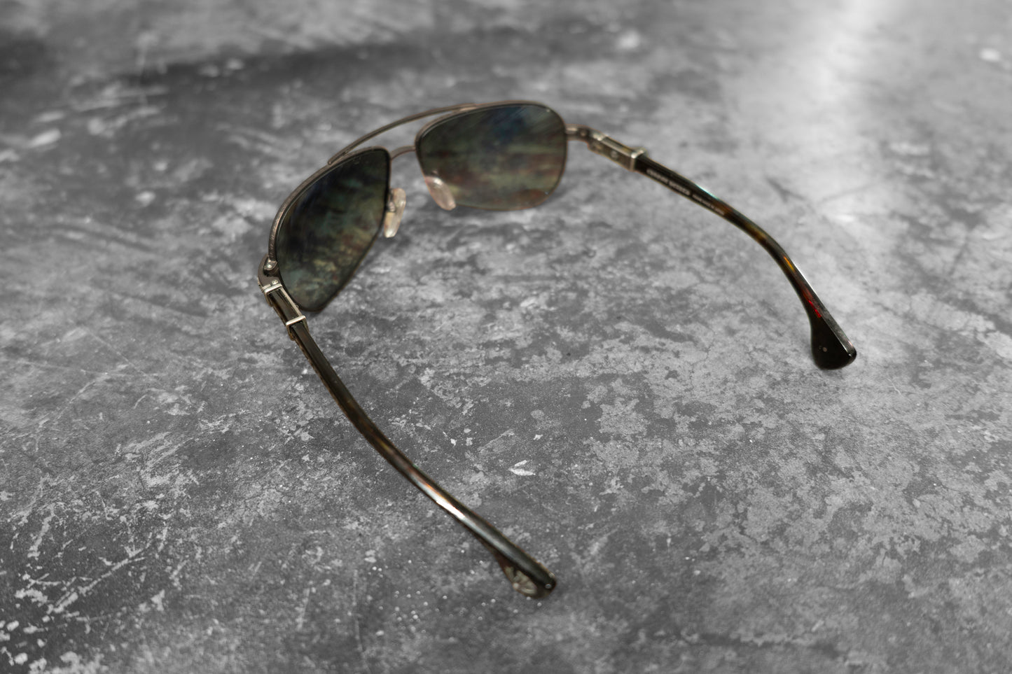 CHROME HEARTS — METAL AVIATOR SUNGLASSES