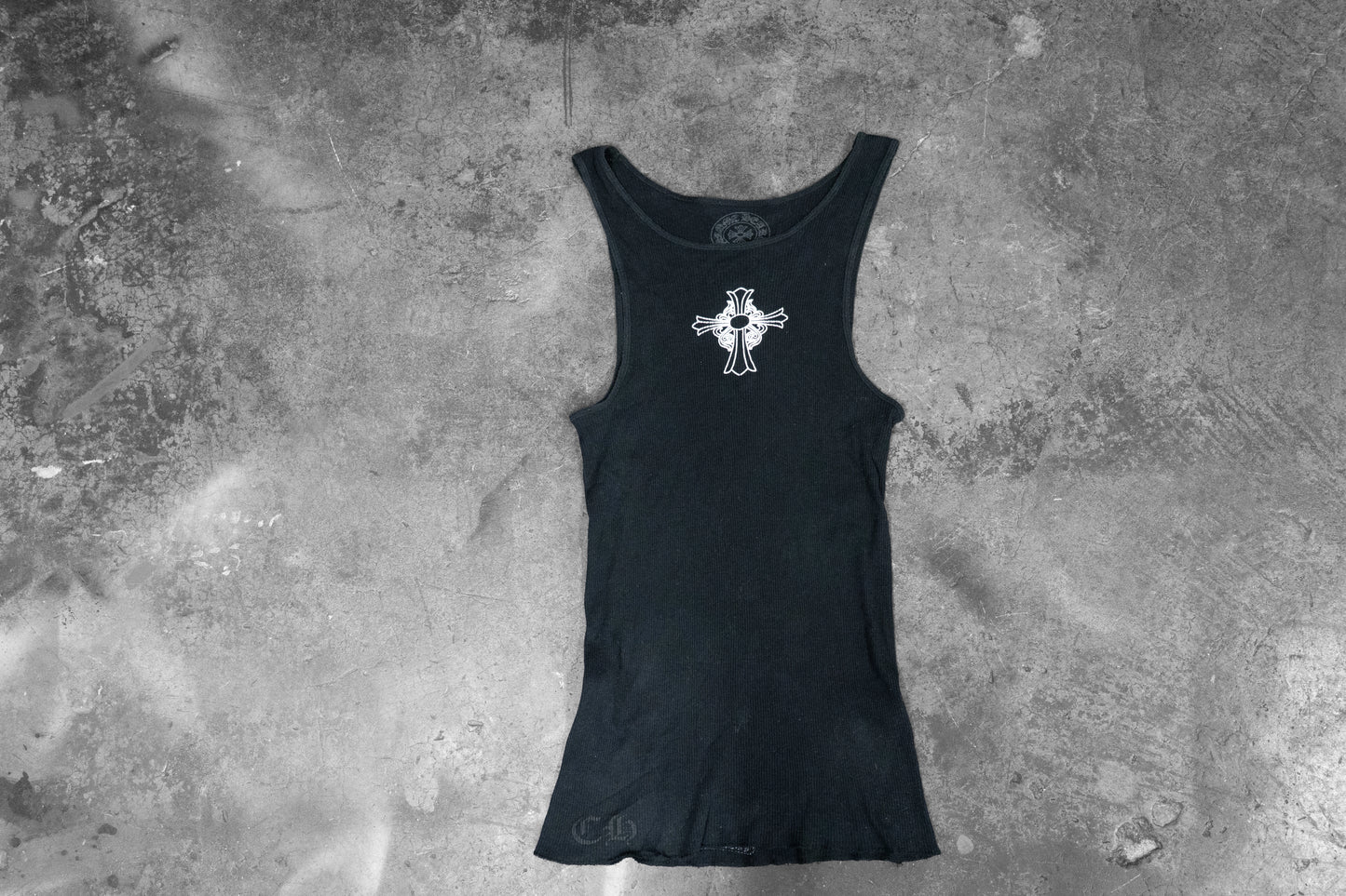 Chrome Hearts Black Logo Print Tank Top