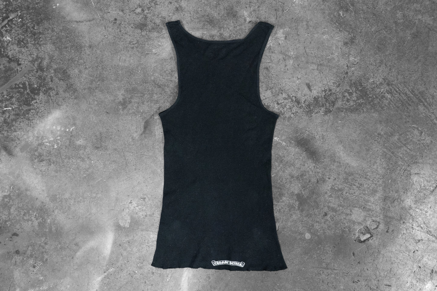 Chrome Hearts Black Logo Print Tank Top
