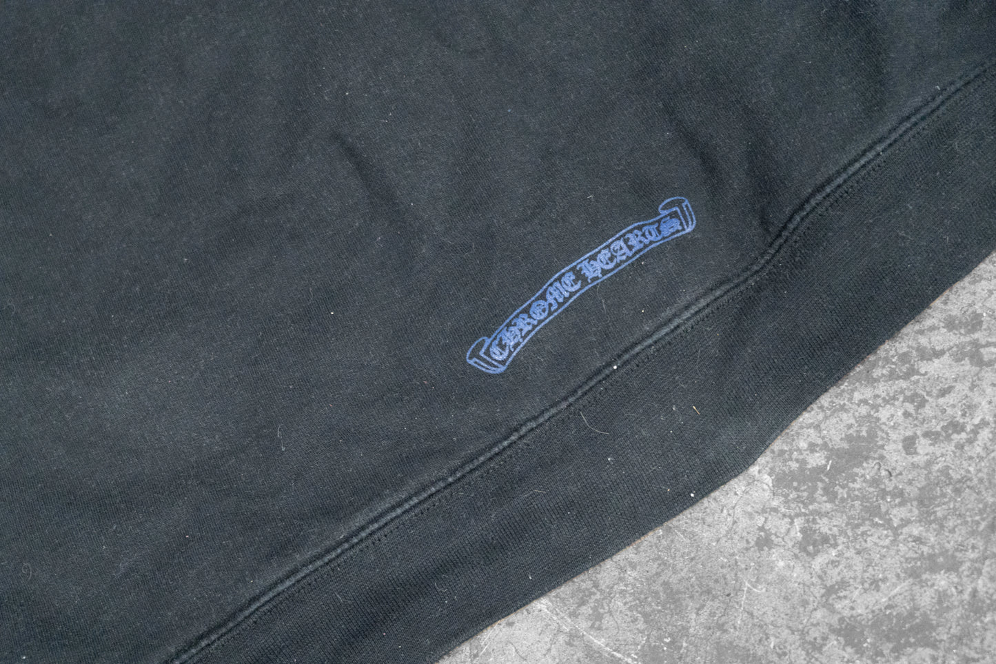 Chrome Hearts Black with Blue Logo