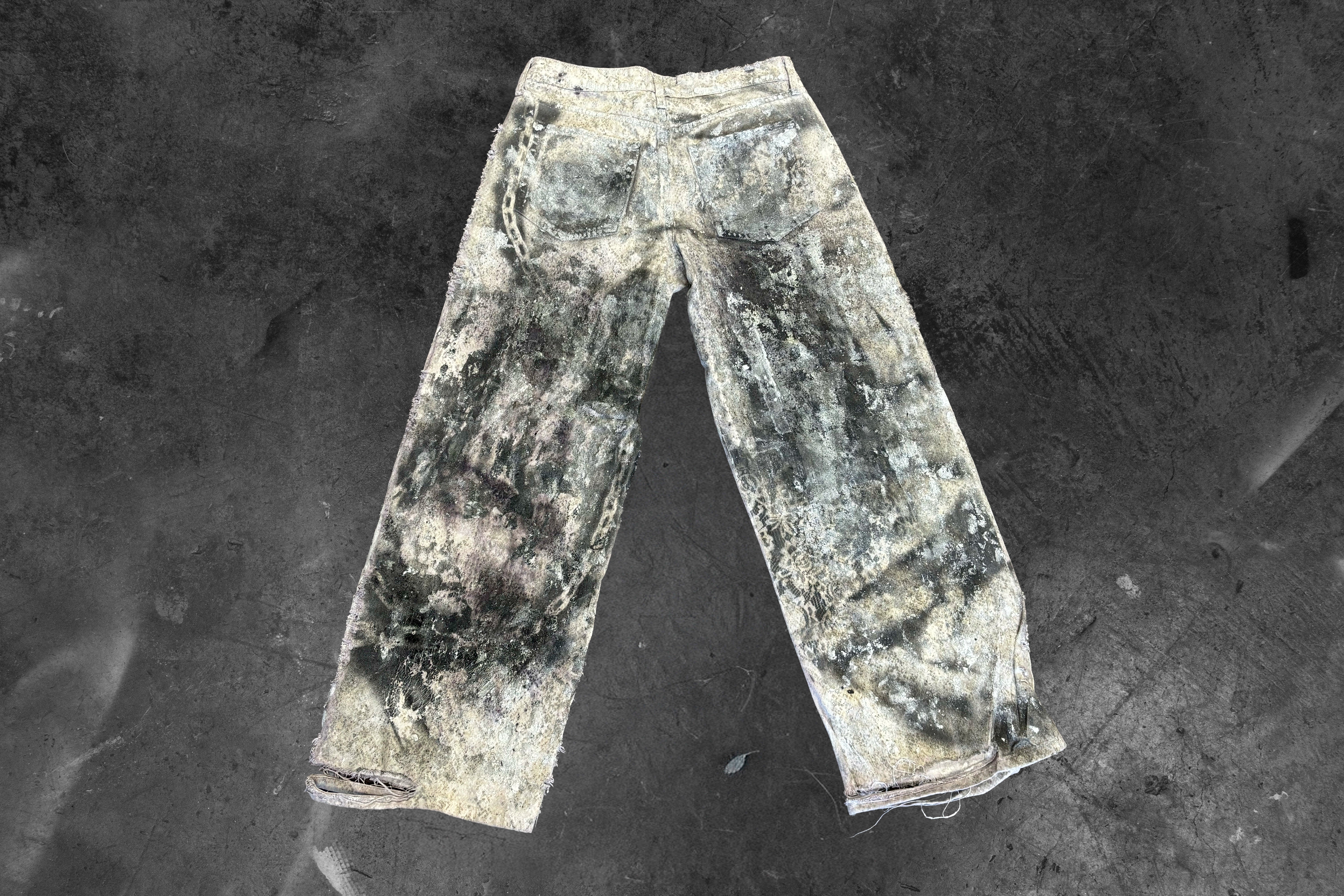 LUSTRE GOTHIQUE — WHITE DISTRESSED JEANS (1/1)