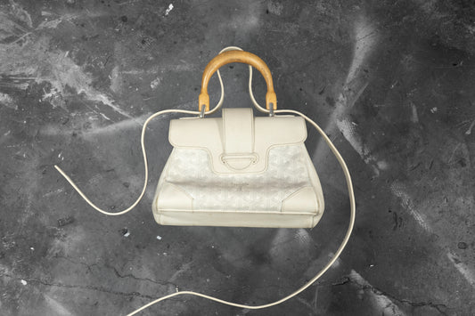 GOYARD — WHITE PURSE